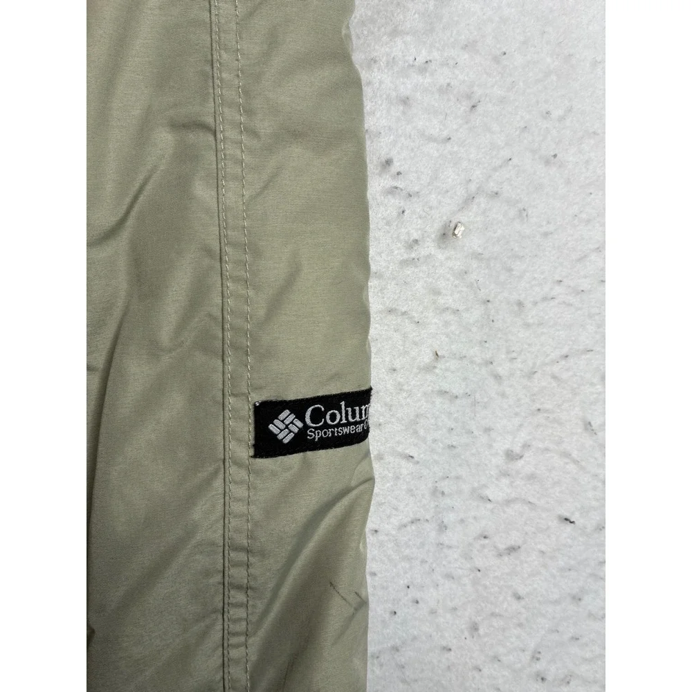 Columbia Mens S Snow Pants Sage Green Insulated Ski Snowboard Belted Trousers
